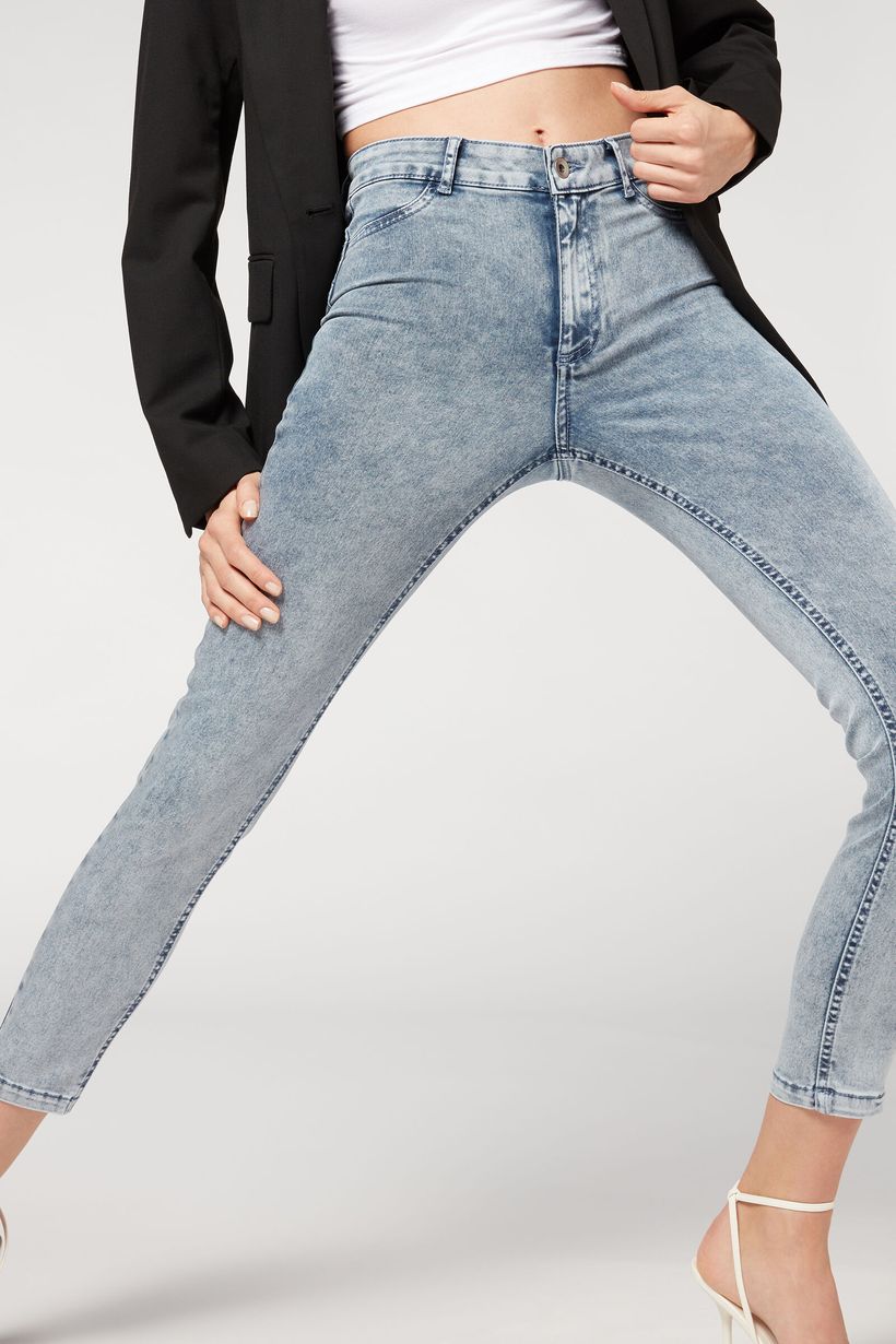 High Waist Skinny Push Up Jeans - Calzedonia