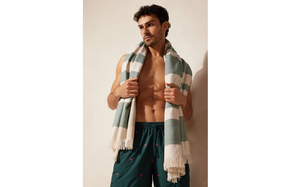 Toalha De Praia Jacquard – Verde – U