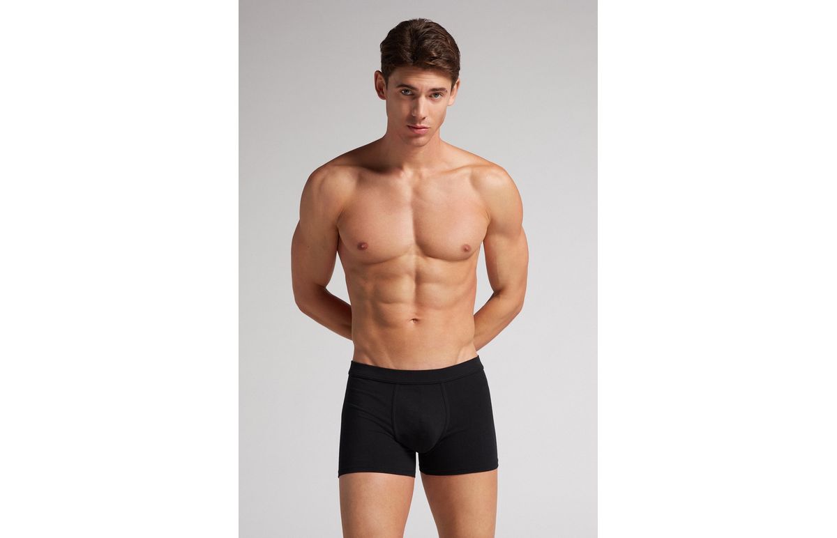 Boxer De Algodão Supima – Preto
