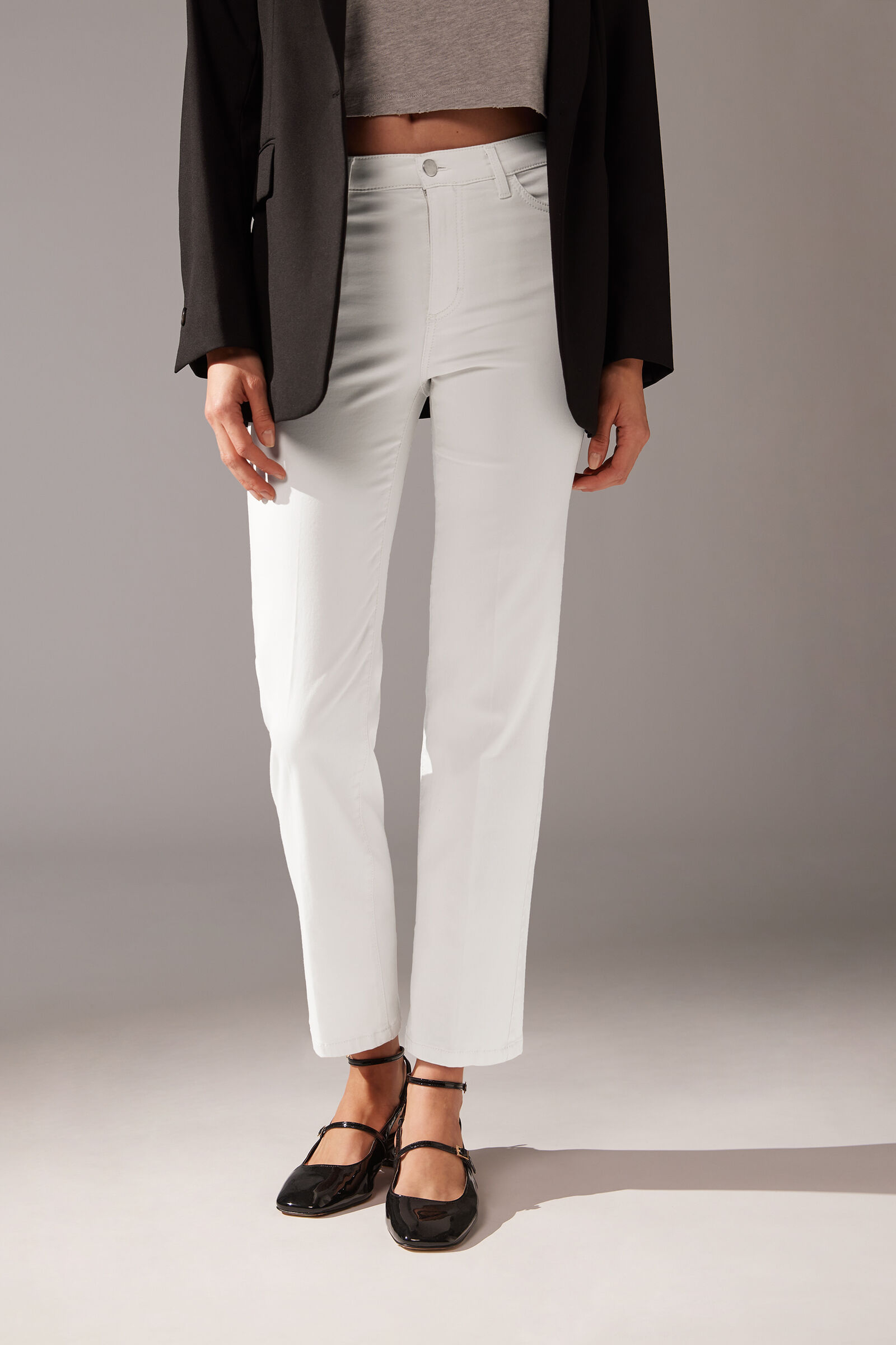 Calça Jeans Comfort Eco - Off-White