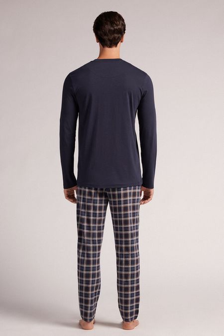 PLU619_800_2-PIJAMA-COMPRIDO-EM-ALGODAO-ESTAMPADO-XADREZ