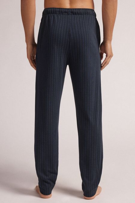 PUL435_682J_2-PANTALONI-COTONE-STAMPA-GESSATO-BLU
